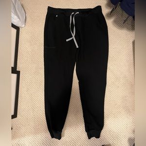 Figs XL Tall Black Zamora Jogger Scrub Pants